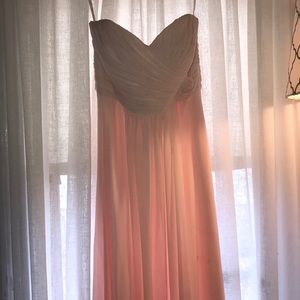 Light pink bridesmaid dress